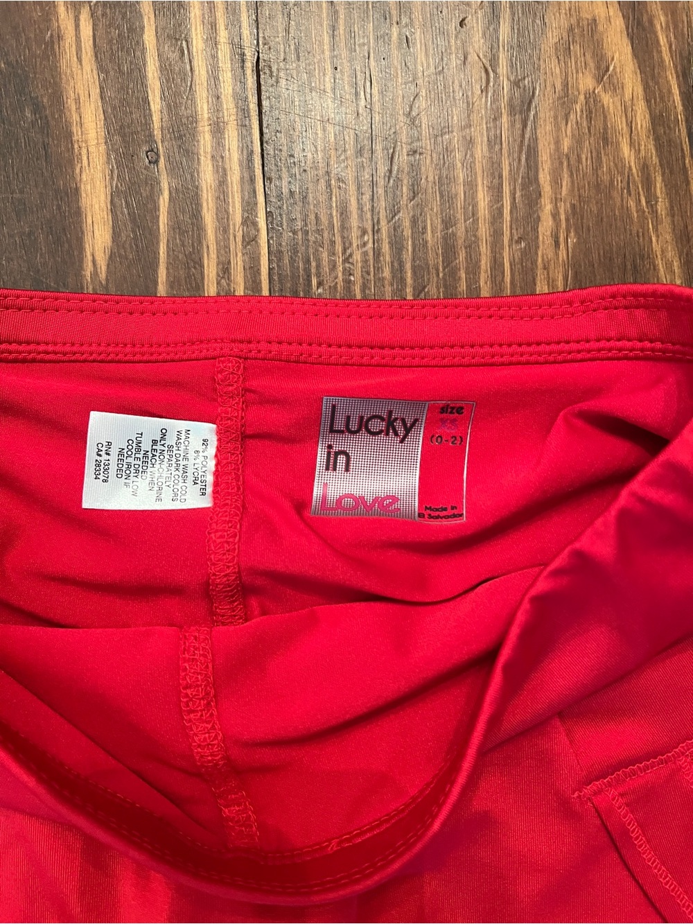 LUCKY IN LOVE Women`s Pulse Wave Tennis Skirt Pickleball Red - Picture 3 of 6